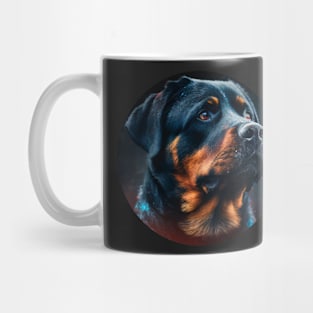 Rottweiler portrait (circular) Mug